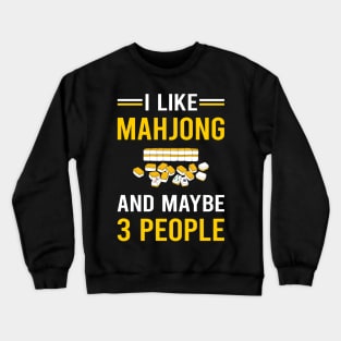 3 People Mahjong Majong Mah Jong Mah Jongg Crewneck Sweatshirt